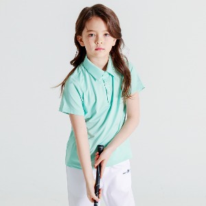 Kids&amp;Junior 반팔 카라 티셔츠 (민트)